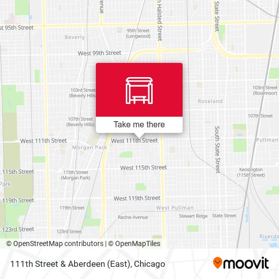 111th Street & Aberdeen (East) map