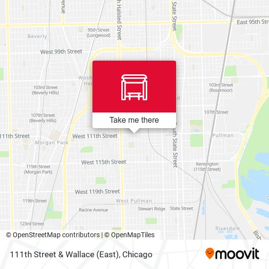 111th Street & Wallace (East) map