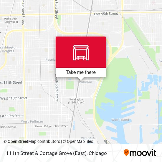 111th Street & Cottage Grove (East) map