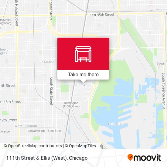 111th Street & Ellis (West) map