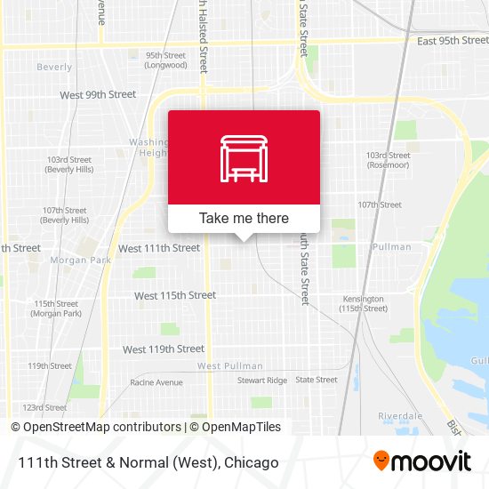 111th Street & Normal (West) map