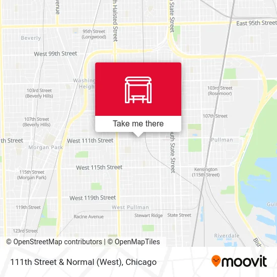 111th Street & Normal (West) map