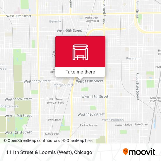 111th Street & Loomis (West) map