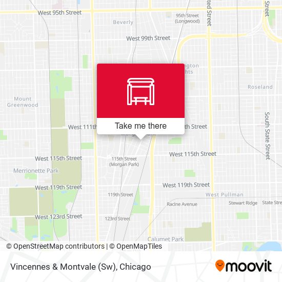 Vincennes & Montvale (Sw) map