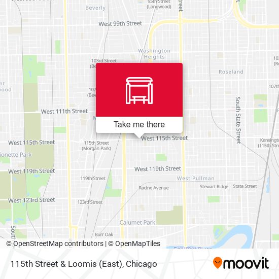 115th Street & Loomis (East) map