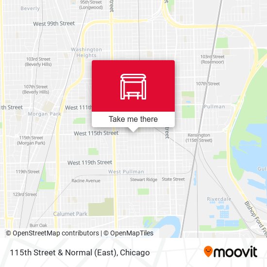 115th Street & Normal (East) map