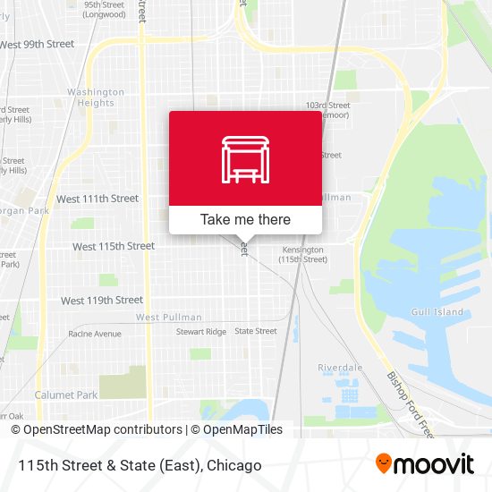 115th Street & State (East) map