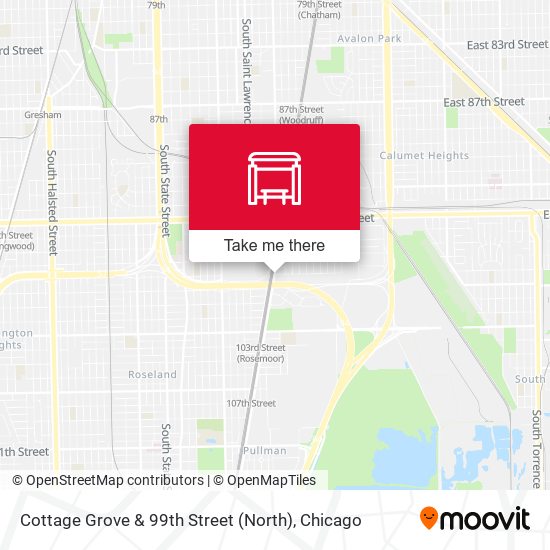 Mapa de Cottage Grove & 99th Street (North)