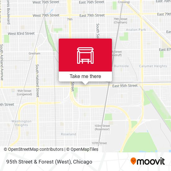 95th Street & Forest (West) map