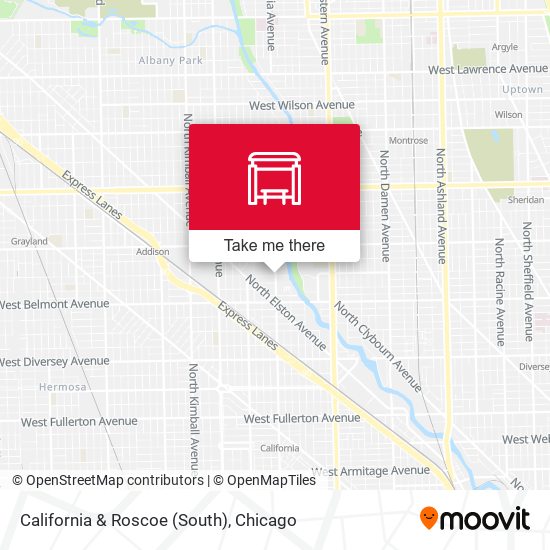 Mapa de California & Roscoe (South)