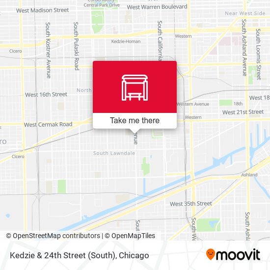 Kedzie & 24th Street (South) map