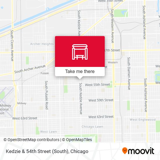 Kedzie & 54th Street (South) map