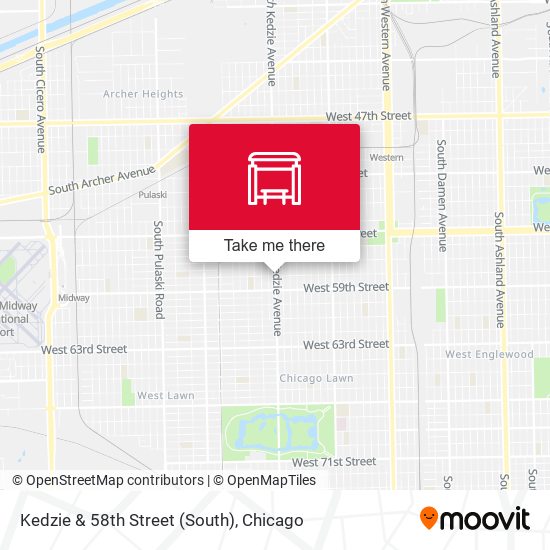 Kedzie & 58th Street (South) map
