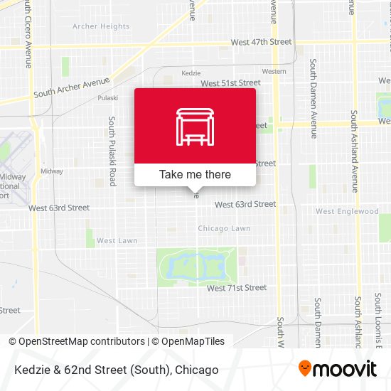 Kedzie & 62nd Street (South) map