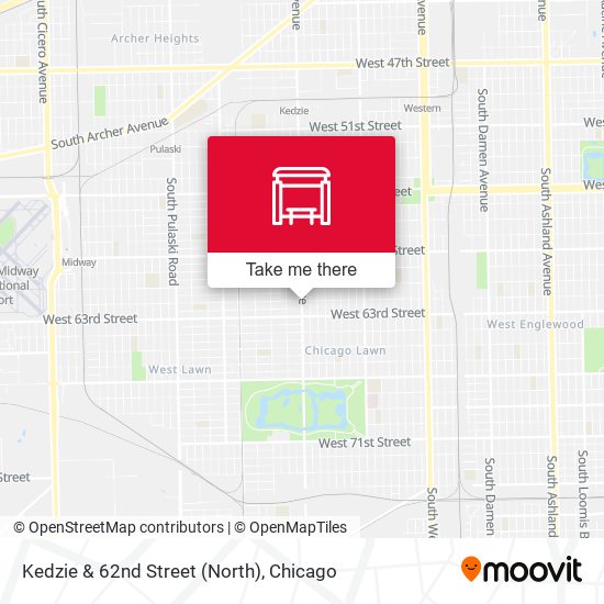 Kedzie & 62nd Street (North) map