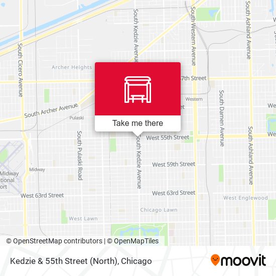 Kedzie & 55th Street (North) map