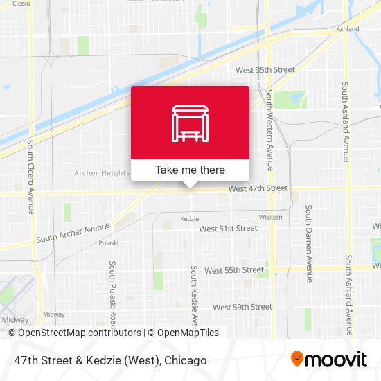 47th Street & Kedzie (West) map