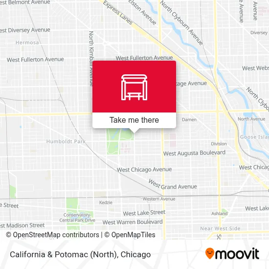 California & Potomac (North) map