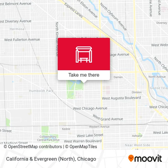 California & Evergreen (North) map