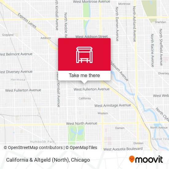 Mapa de California & Altgeld (North)