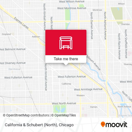 California & Schubert (North) map