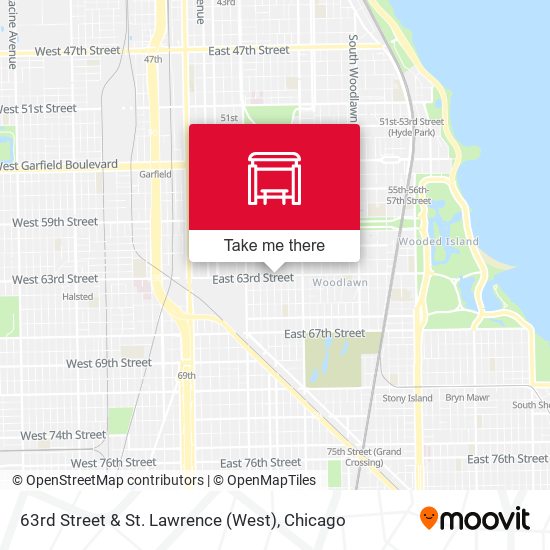 63rd Street & St. Lawrence (West) map