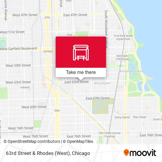 63rd Street & Rhodes (West) map