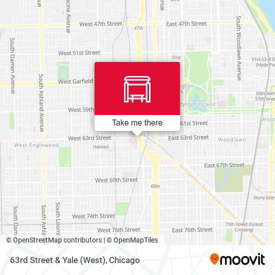 63rd Street & Yale (West) map