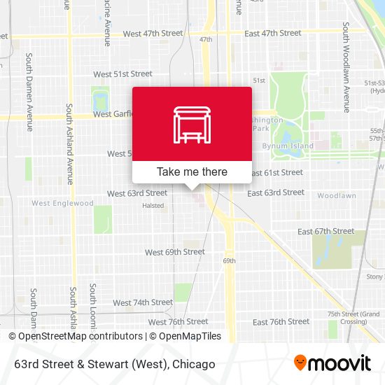 63rd Street & Stewart (West) map