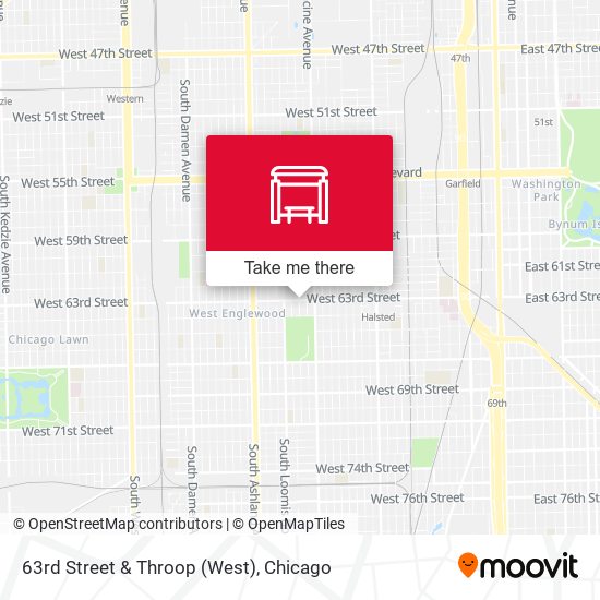 63rd Street & Throop (West) map