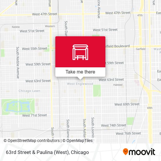 63rd Street & Paulina (West) map