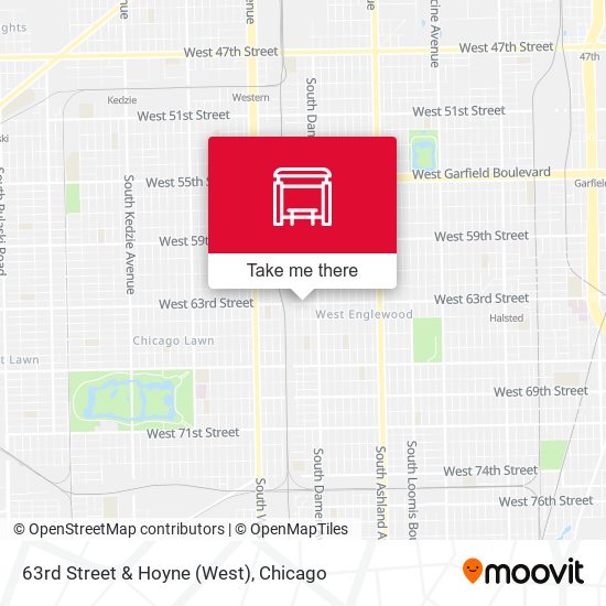 63rd Street & Hoyne (West) map