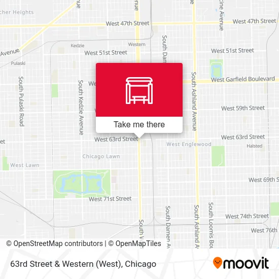 63rd Street & Western map