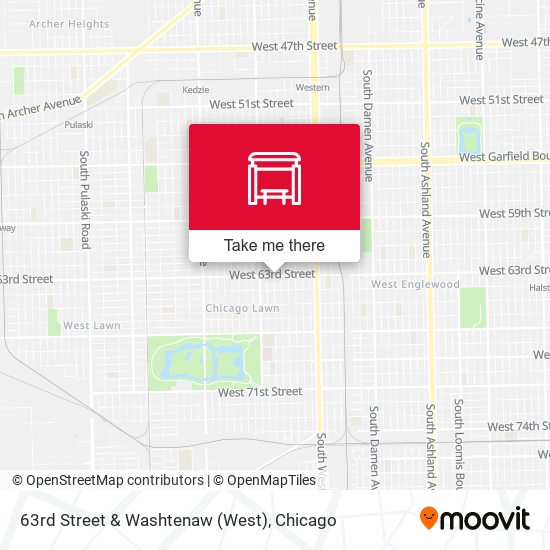 63rd Street & Washtenaw (West) map