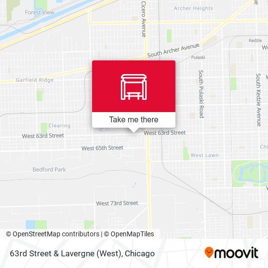 63rd Street & Lavergne (West) map