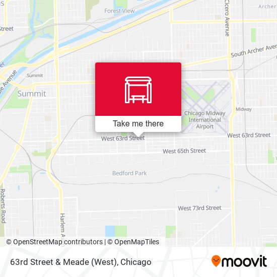 63rd Street & Meade (West) map