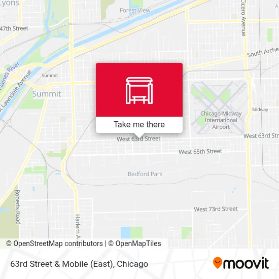 63rd Street & Mobile (East) map