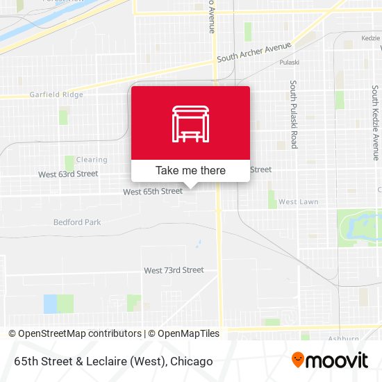 65th Street & Leclaire (West) map