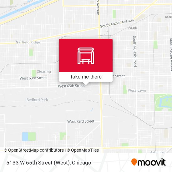5133 W 65th Street (West) map