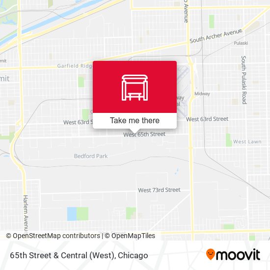 65th Street & Central (West) map