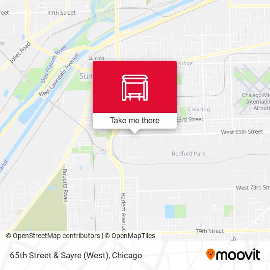 65th Street & Sayre (West) map