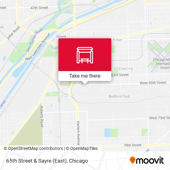 65th Street & Sayre (East) map