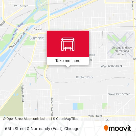 65th Street & Normandy (East) map