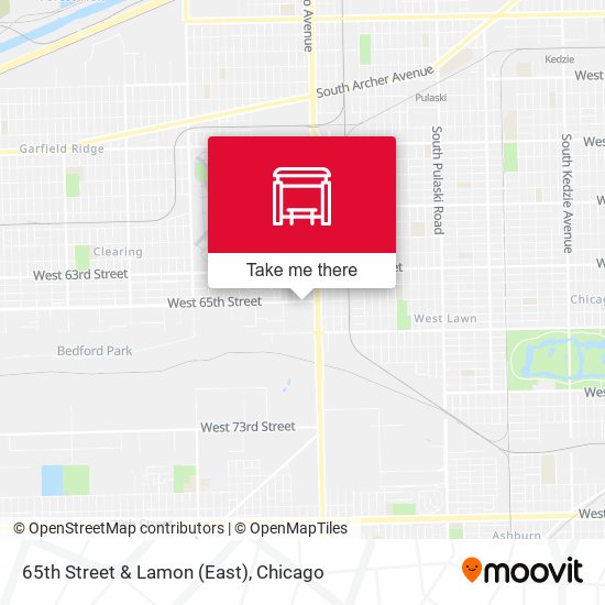 65th Street & Lamon (East) map