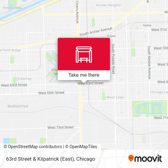 63rd Street & Kilpatrick (East) map