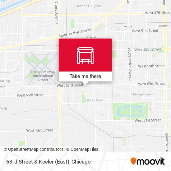 63rd Street & Keeler (East) map