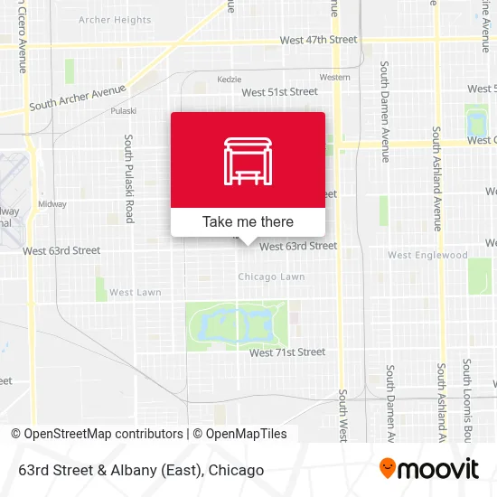 63rd Street & Albany (East) map