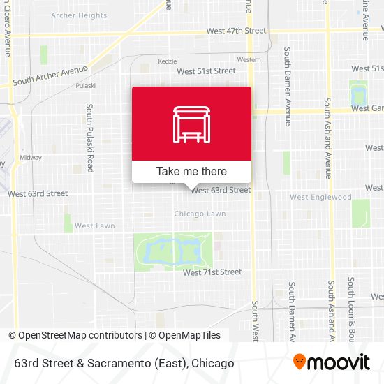 63rd Street & Sacramento (East) map