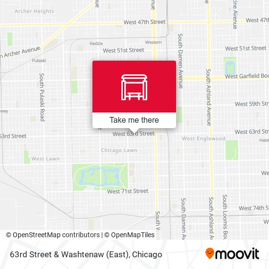 63rd Street & Washtenaw (East) map