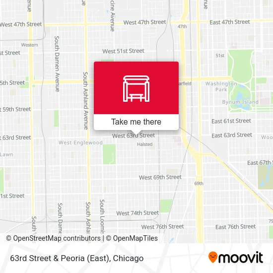 63rd Street & Peoria (East) map